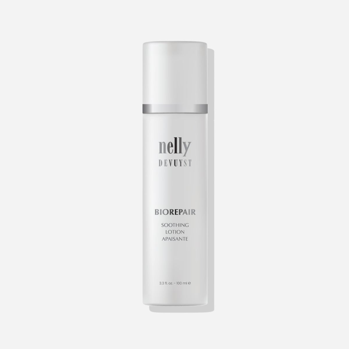 Bottle of soothing multi-purpose toner designed to balance skin pH and provide relief for sunburns, dark circles, and puffiness.