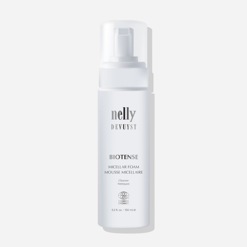 BioTense Micellar Foam for gentle makeup removal.