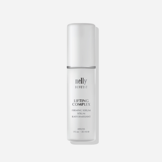 Lifting Complex Firming Serum bottle, elegantly designed to emphasize its role in revitalizing mature skin and enhancing its natural glow.